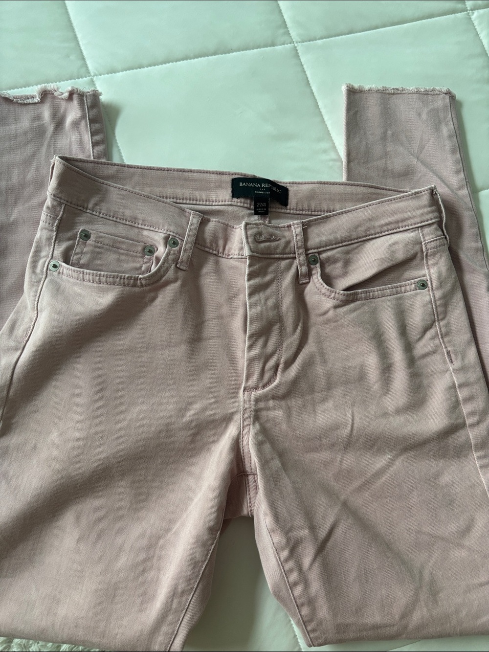 Banana republic skinny fit pink jeans